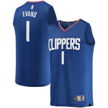 Load image into Gallery viewer, 1-Jawun Evans LA Clippers Player Jersey - Icon Edition – Royal