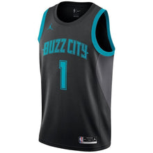 Load image into Gallery viewer, 1-Malik Monk Charlotte Hornets  Swingman Jersey – City Edition – Black