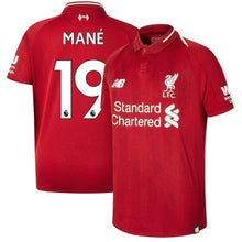 Load image into Gallery viewer, 19-Sadio Mané Liverpool New Balance 2018-19 Home Player Jersey – Red