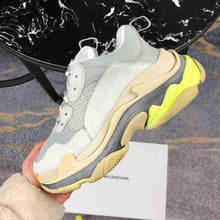 Load image into Gallery viewer, BALENCIAGA Triple S  Sneakers Gray Yellow