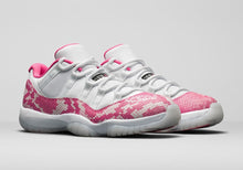 Load image into Gallery viewer, The Air Jordan Low  Pink Snake Skin 11s 2019