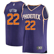 Load image into Gallery viewer, 22-Deandre Ayton Phoenix Suns  2018 NBA Draft First Round Pick Fast  Jersey Purple – Icon Edition