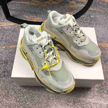 Load image into Gallery viewer, BALENCIAGA Triple S  Sneakers Gray Yellow