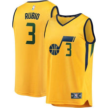 Load image into Gallery viewer, 3-Ricky Rubio Utah Jazz  Player Jersey Gold - Statement Edition