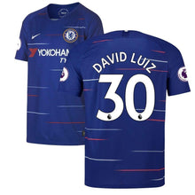 Load image into Gallery viewer, 30-David Luiz Chelsea 2018-19 Home Player Jersey – Blue