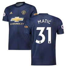 Load image into Gallery viewer, 31-Nemanja Matic Manchester United 2018-19 Third Player Jersey – Navy