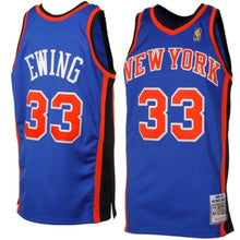 Load image into Gallery viewer, Patrick Ewing New York Knicks 1996-1997 Hardwood Classics Throwback Authentic Jersey - Royal Blue