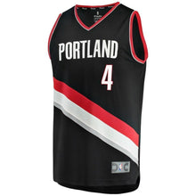 Load image into Gallery viewer, 4-Maurice Harkless Portland Trail Blazers  Jersey Black - Icon Edition