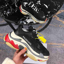Load image into Gallery viewer, Balenciaga Triple S Sneaker Black White Red
