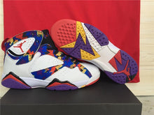 Load image into Gallery viewer, Air Jordan 7S Hardcover Style Black Red Purple (Women)
