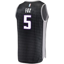 Load image into Gallery viewer, 5-De'Aaron Fox Sacramento Kings Jersey Black - Statement Edition