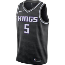 Load image into Gallery viewer, 5-De'Aaron Fox Sacramento Kings  Swingman Jersey - Statement Edition – Black