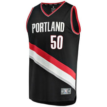 Load image into Gallery viewer, 50-Caleb Swanigan Portland Trail Blazers  Jersey Black - Icon Edition