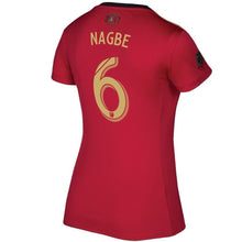 Load image into Gallery viewer, 6-Darlington Nagbe Atlanta United FC Women's 2017-18 Primary Jersey – Red-Black