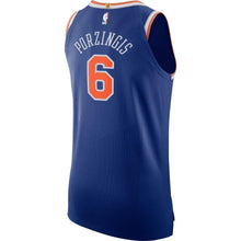Load image into Gallery viewer, 6-Kristaps Porzingis New York Knicks Authentic Jersey Blue - Icon Edition