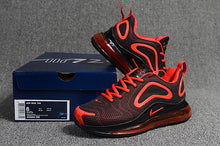Load image into Gallery viewer, Nike Air Max 720 Athletic Sneakers Men's Black Red