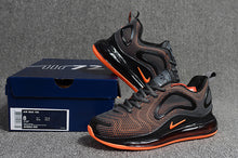 Load image into Gallery viewer, Nike Air Max 720 Sneakers Men's Black Organe