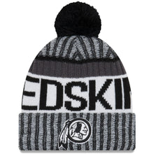 Load image into Gallery viewer, Washington Redskins New Era 2019 Sideline Sport Knit Hat - Black/White