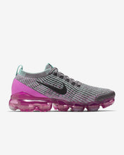 Load image into Gallery viewer, Nike Air VaporMax Flyknit 3 Metallic Silver/ Laser Fuchsia Women's Shoe