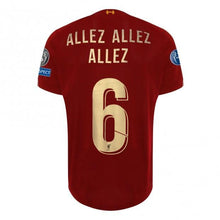Load image into Gallery viewer, LFC MENS EUROPEAN HOME SHIRT 19/20 - UCL GOLD - ALLEZ ALLEZ ALLEZ 6