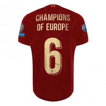 Load image into Gallery viewer, LFC MENS EUROPEAN HOME SHIRT 19/20 - UCL GOLD - CHAMPIONS OF EUROPE 6