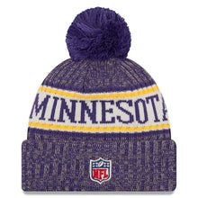 Load image into Gallery viewer, Minnesota Vikings New Era 2019 Cold Weather Knit Hat – Purple