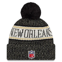 Load image into Gallery viewer, New Orleans Saints New Era 2019 Cold Weather Knit Hat – Black