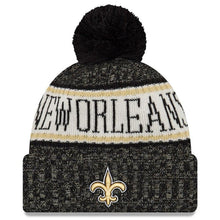 Load image into Gallery viewer, New Orleans Saints New Era 2019 Cold Weather Knit Hat – Black