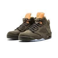 Load image into Gallery viewer, Men's Jordan 5 Retro Take Flight Basketball Shoes - Olive