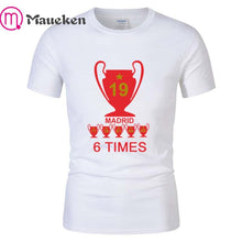 Load image into Gallery viewer, 2019 Liverpool madrid Champions  Mens 6 times mo salah klopp mane T Shirt