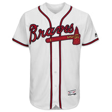 Load image into Gallery viewer, Ronald Acuña Jr. Atlanta Braves Majestic Home Collection Flex Base Player Jersey – White