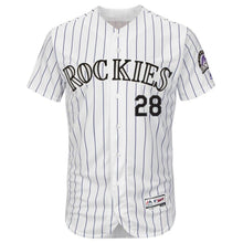 Load image into Gallery viewer, Nolan Arenado Colorado Rockies Majestic Home Flex Base Collection Player Jersey - White/Purple