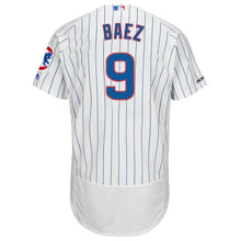 Load image into Gallery viewer, Javier Baez Chicago Cubs Majestic Home Collection Flex Base Player Jersey - White/Royal