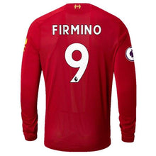 Load image into Gallery viewer, Roberto Firmino Liverpool New Balance 2019/20 Home Player Long Sleeve Jersey – Red