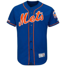 Load image into Gallery viewer, New York Mets Majestic Home Flex Base Collection Team Jersey - White/Royal