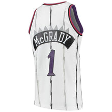 Load image into Gallery viewer, Tracy McGrady Toronto Raptors Mitchell &amp; Ness 1998-99 Hardwood Classics Swingman Jersey – White/Purple