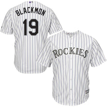 Load image into Gallery viewer, Charlie Blackmon Colorado Rockies Majestic Alternate Official Cool Base Player Jersey - Purple/White