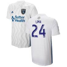 Load image into Gallery viewer, Nick Lima San Jose Earthquakes 2018 Secondary  Player Jersey – White