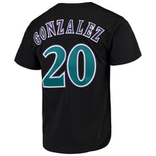 Load image into Gallery viewer, Luis Gonzalez Arizona Diamondbacks Mitchell &amp; Ness Cooperstown Collection Mesh Batting Practice Button-Up Jersey – Black
