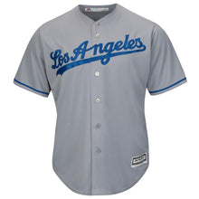 Load image into Gallery viewer, Clayton Kershaw Los Angeles Dodgers Majestic Cool Base Player Jersey - White/Grey