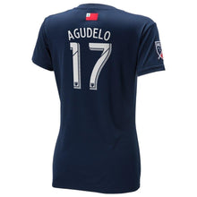 Load image into Gallery viewer, Juan Agudelo New England Revolution Women's 2018 Primary Player Jersey – Navy