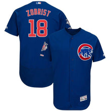 Load image into Gallery viewer, Ben Zobrist Chicago Cubs Majestic Road Flex Base Collection Player Jersey – Gray/White