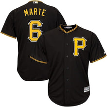Load image into Gallery viewer, Starling Marte Pittsburgh Pirates Majestic Alternate  Jersey - Black/White