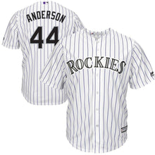 Load image into Gallery viewer, Tyler Anderson Colorado Rockies Majestic Home Cool Base Player Jersey - White