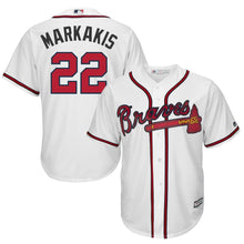 Load image into Gallery viewer, Nick Markakis Atlanta Braves Majestic Cool Base Player Jersey - White