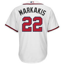 Load image into Gallery viewer, Nick Markakis Atlanta Braves Majestic Cool Base Player Jersey - White
