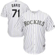 Load image into Gallery viewer, Wade Davis Colorado Rockies Majestic Home Cool Base Player Jersey - White