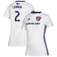 Load image into Gallery viewer, Reggie Cannon FC Dallas Women's 2019 Secondary Replca Player Jersey – White