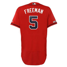 Load image into Gallery viewer, Freddie Freeman Atlanta Braves Majestic 2019 Alternate Collection Flex Base Player Jersey – Scarlet