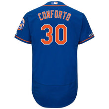 Load image into Gallery viewer, Michael Conforto New York Mets Majestic Alternate Flex Base Collection Player Jersey – Royal/White